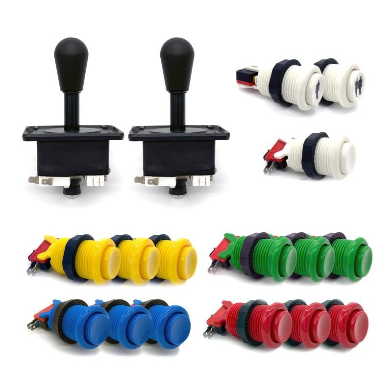 Kit-joysticks-botões americanos