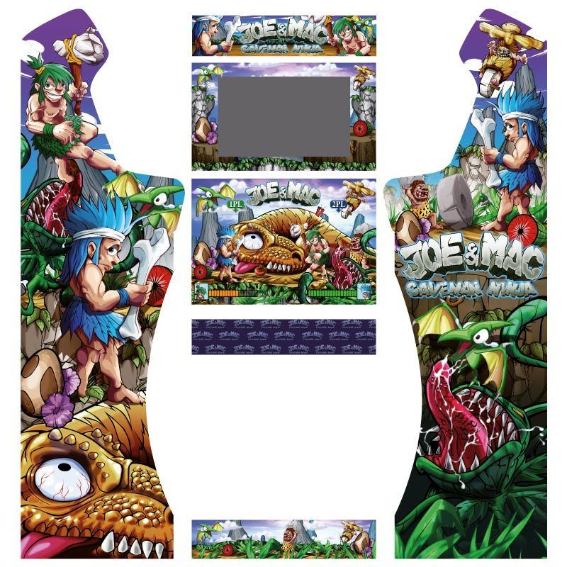 Vinilos caveman ninja bartop premium con pedestal