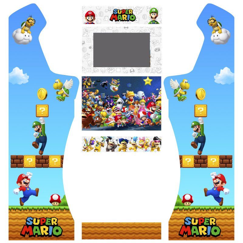 Vinilos super mario bartop premium con pedestal