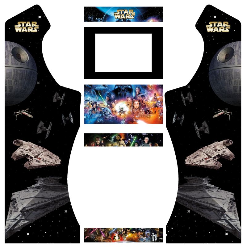 Vinilos star wars bartop king pedestal curvo