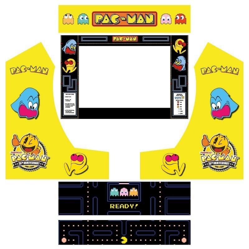 Vinyle pacman bartop light