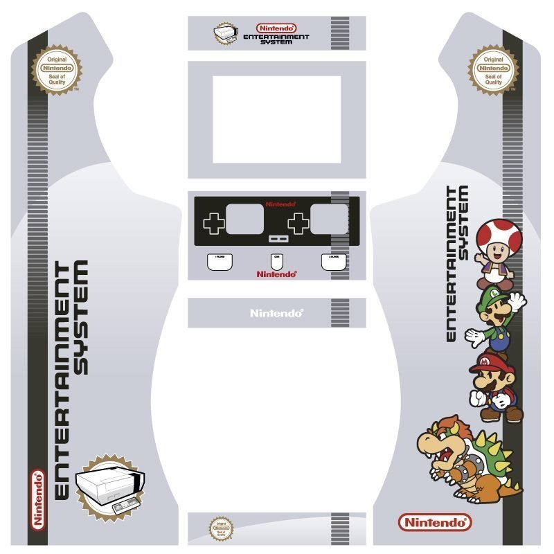 Vinilos new nes remix bartop king con pedestal