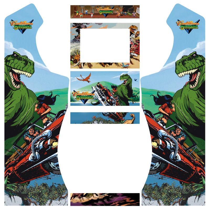 Vinilos cadillacs and dinosaurs bartop king con pedestal curvo