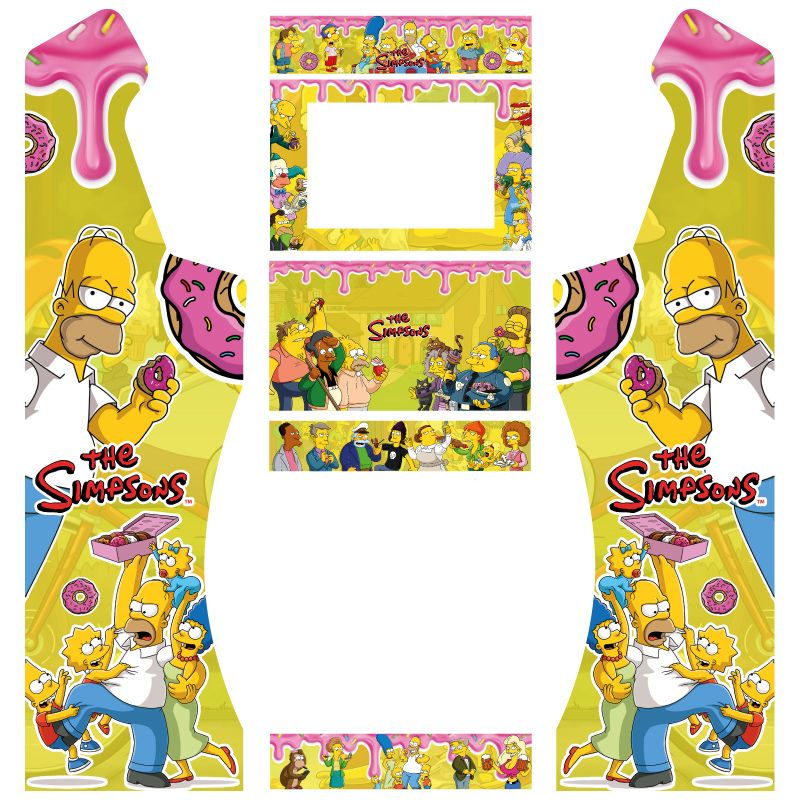 vinilos simpsons bartop premium pedestal curvo