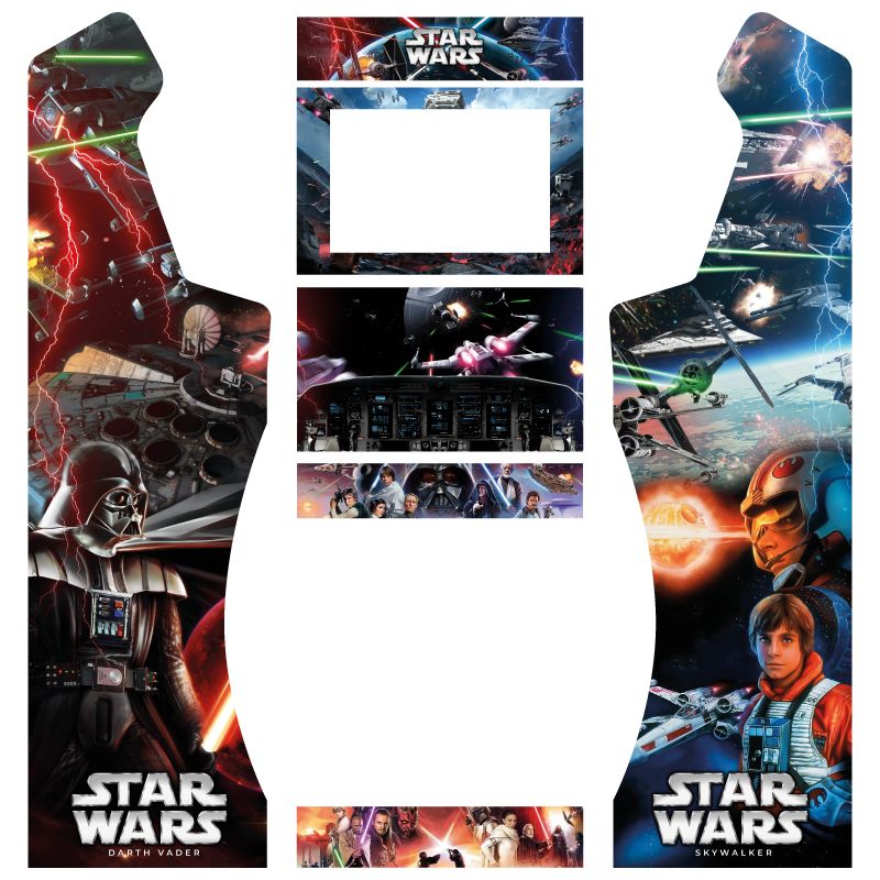 Vinilos star wars ultimate bartop premium pedestal curvo