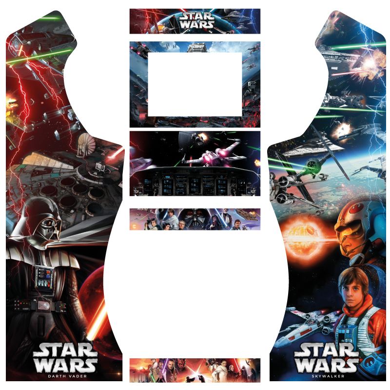 Vinilos star wars ultimate bartop king pedestal curvo
