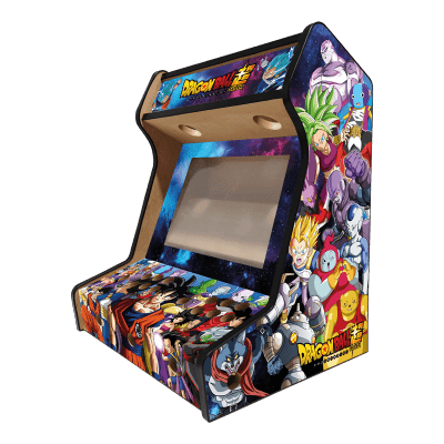Vinyles Dragon Ball Super sur un bartop