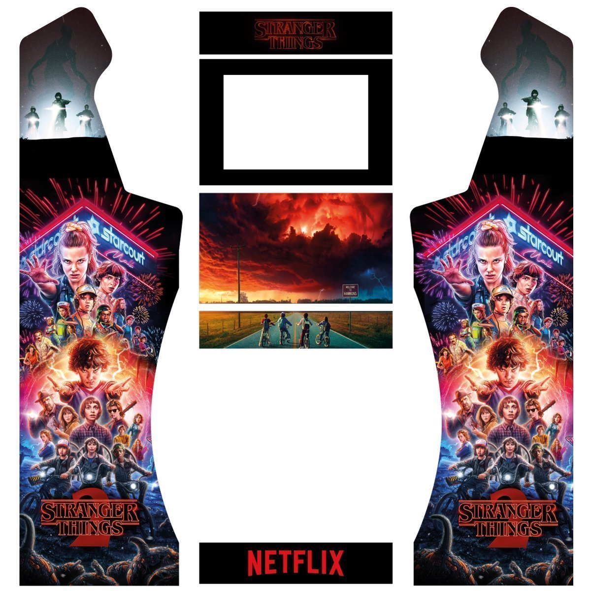 vinilos-stranger-things-bartop-premium-pedestal-curvo