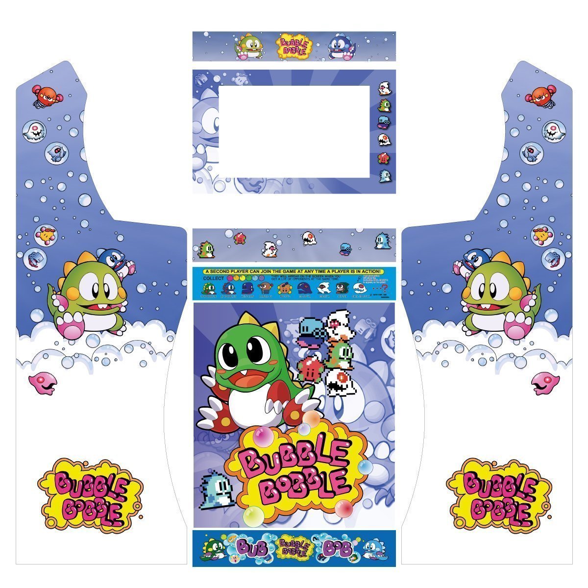vinilos-Bubble-bobble-azul-nova-pandora-con-pedestal-puerta