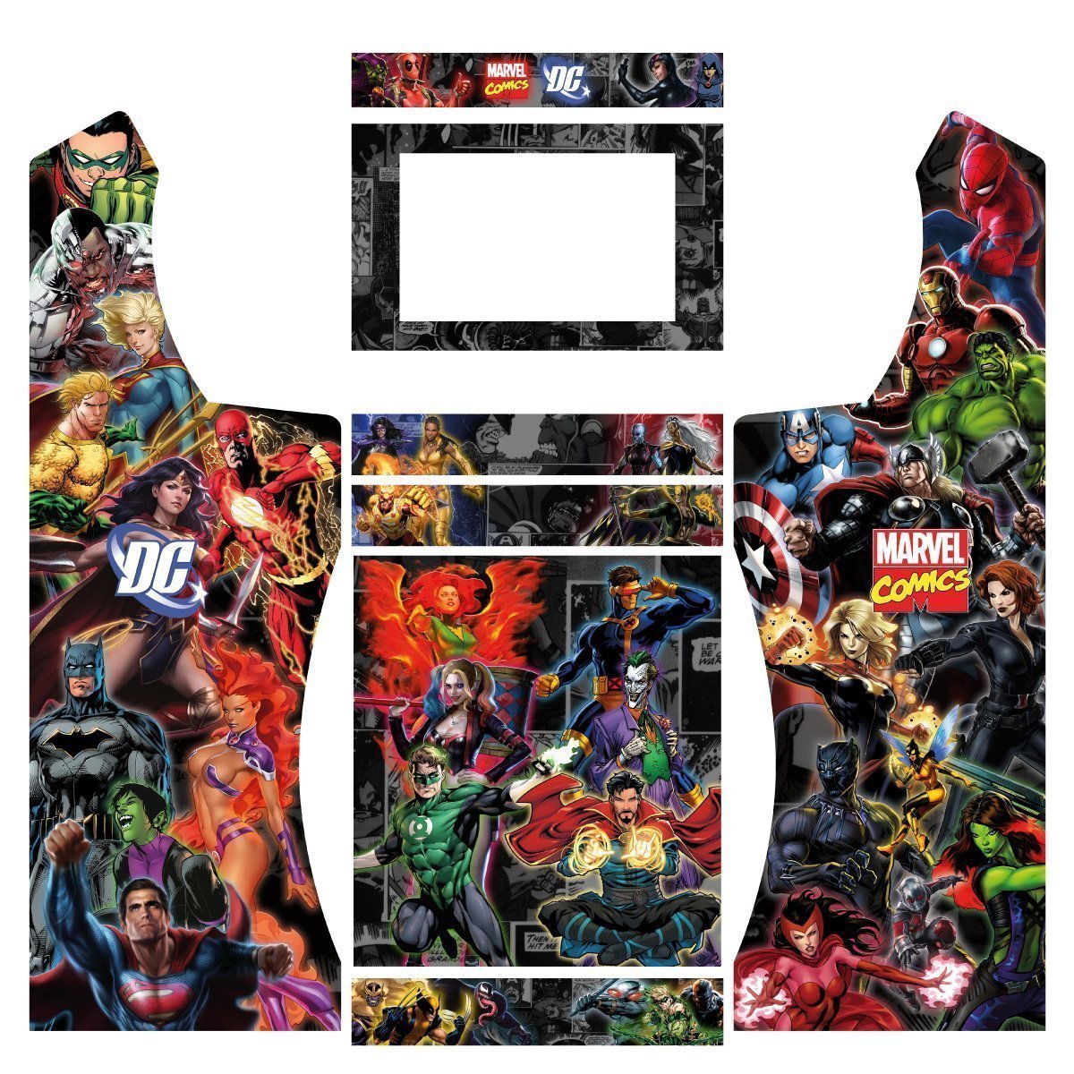 vinilos-Marvel-DC-nova-pandora-con-pedestal-puerta