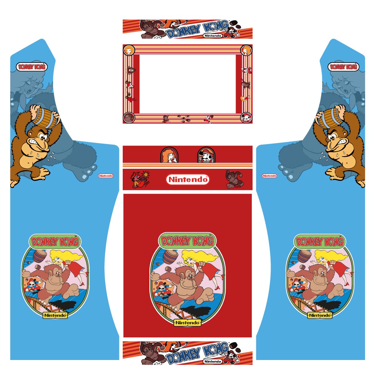 vinilos-donkey-kong-nova-pandora-con-pedestal-puerta