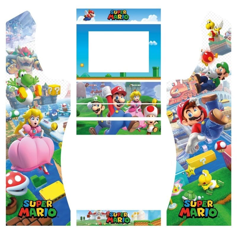vinilo-super-mario-ultimate-bartop-nova-pie-curvo