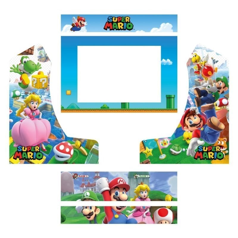 vinilos-super-mario-ultimate-bartop-nova-sin-pie