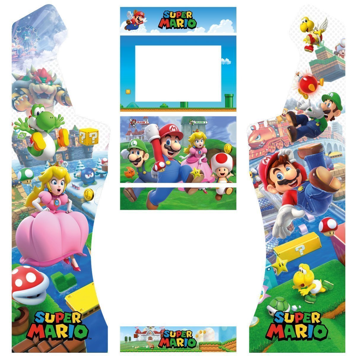 vinilos-super-mario-ultimate-bartop-premium-v2-pedestal-curvo