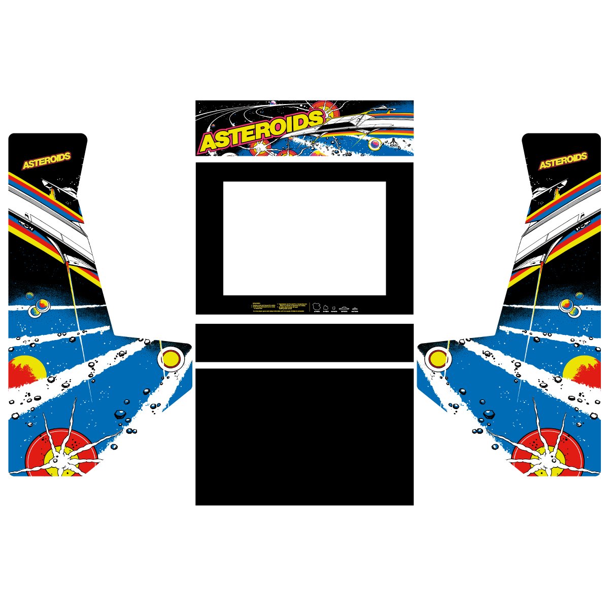 vinilo-Asteroids-bartop-pared-pandora-edition