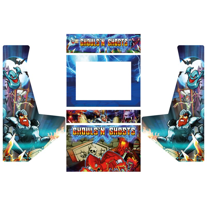 vinilo-ghouls-n-ghost-bartop-pared-pandora-edition