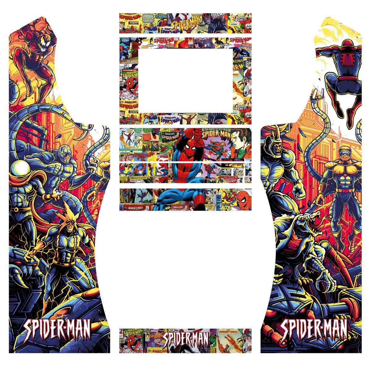 vinilo-spiderman-bartop-nova-pie-curvo