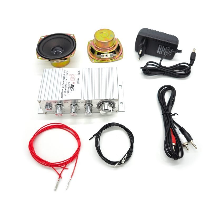 Kit de Sonido Arcade con Amplificador y Altavoces 10W
