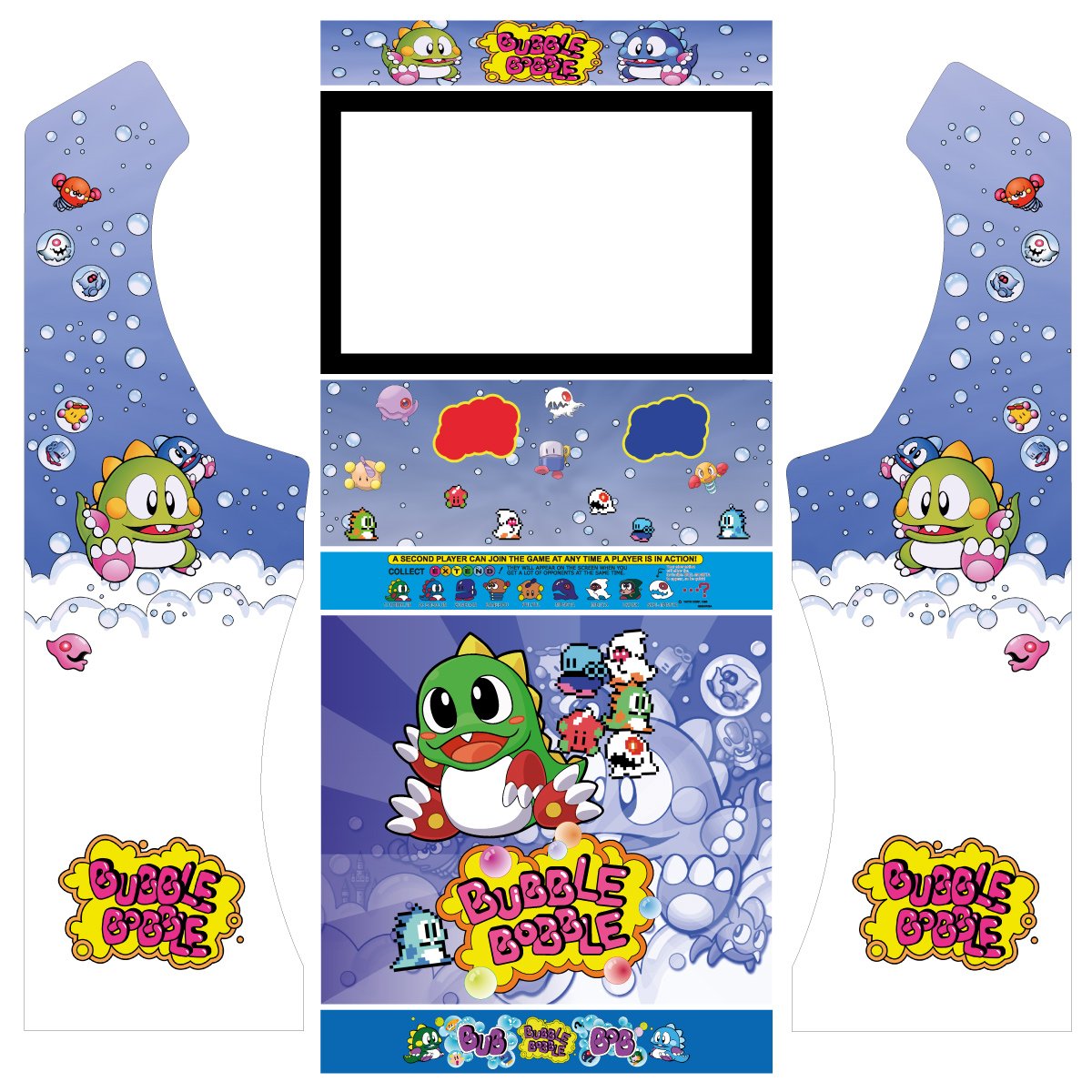 vinilos-bubble-bobble-azul-bartop-titan