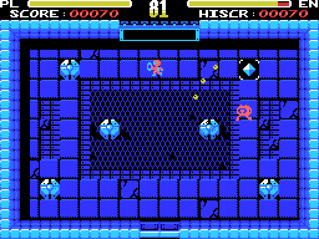 Solar Gladiators en action - style MSX