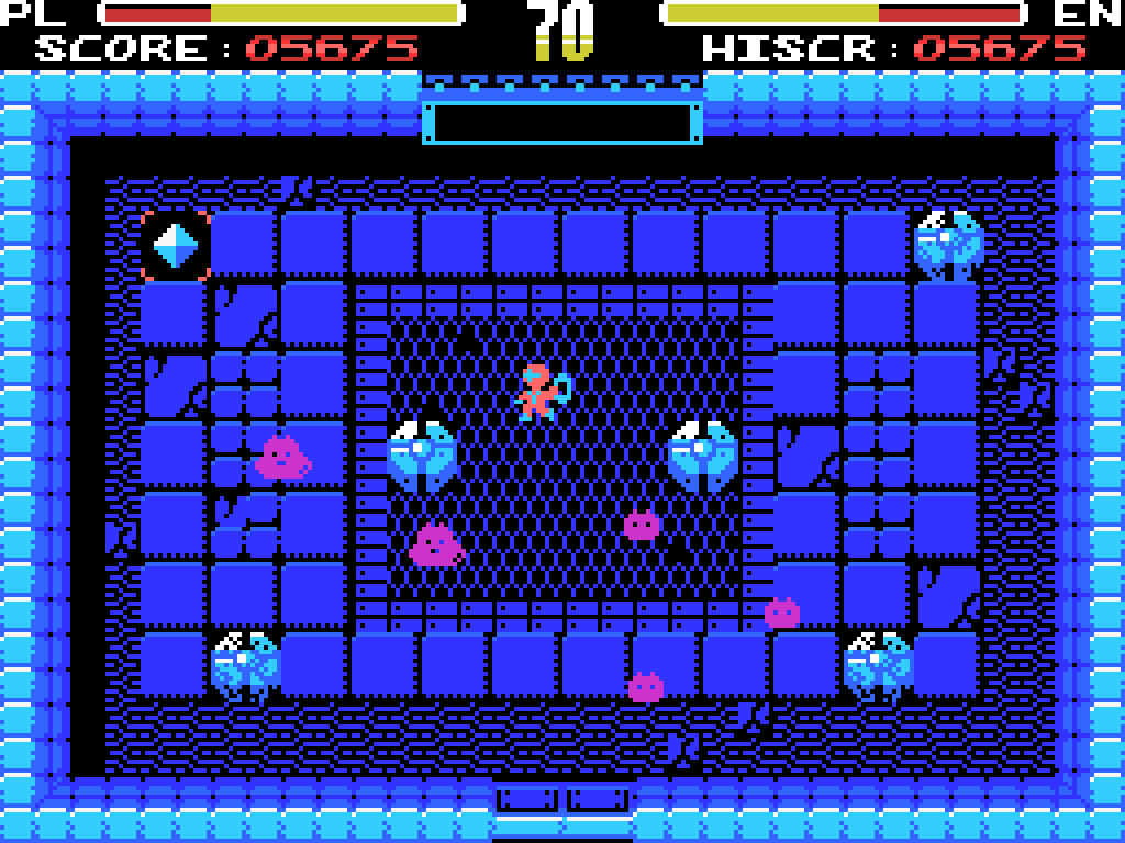 Action intense dans Solar Gladiators avec joystick arcade