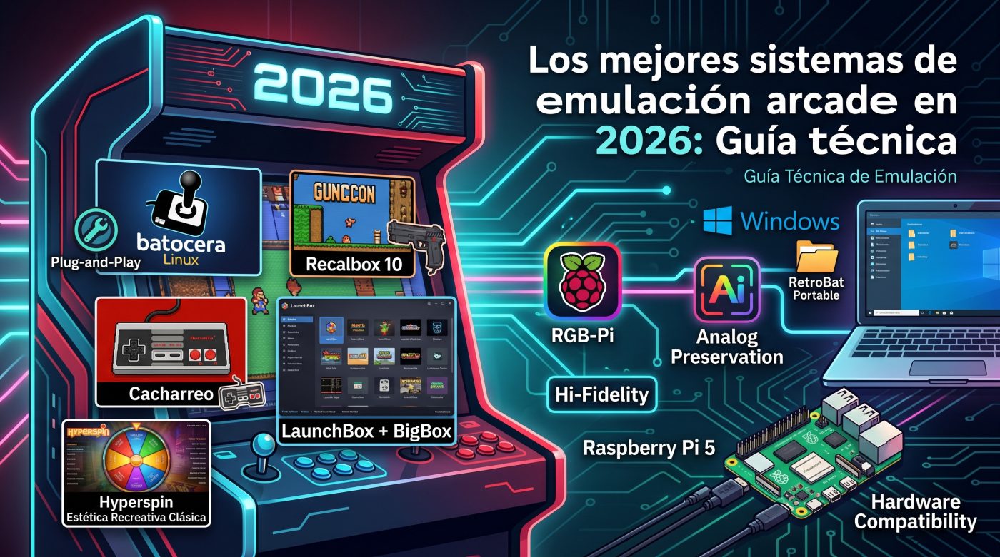 mejores-sistemas-emulacion-arcade-2026
