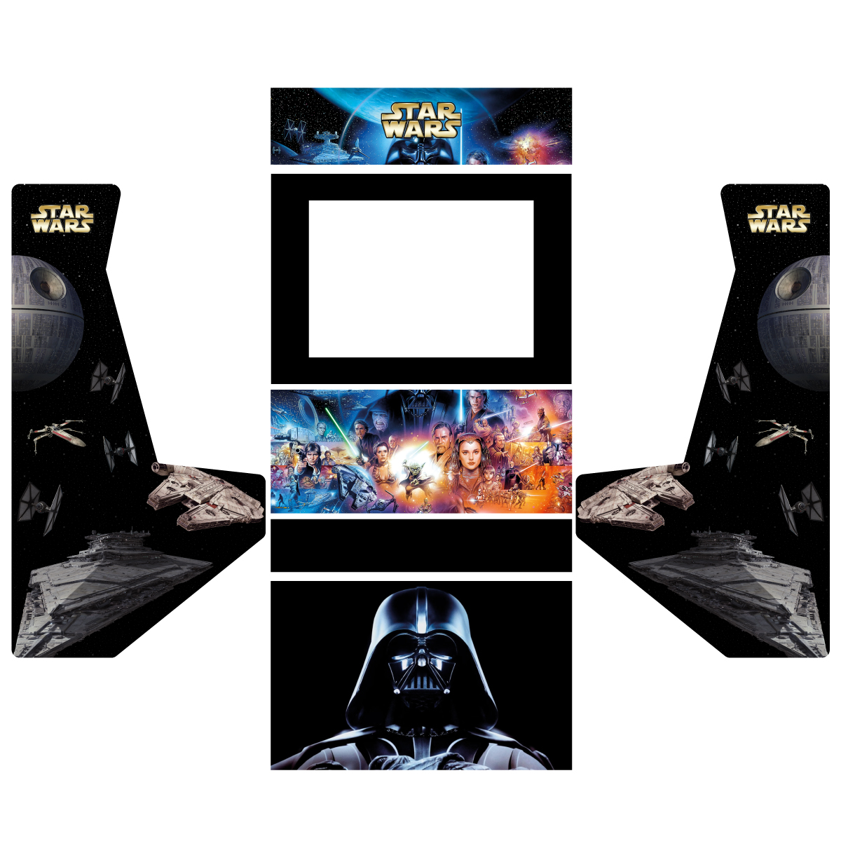 Vinilos Star Wars para Big Wallcade - Diseño exclusivo laminado